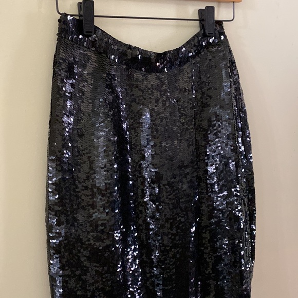 Vintage Modi Silk Sequins Skirt Size M - Picture 2 of 5